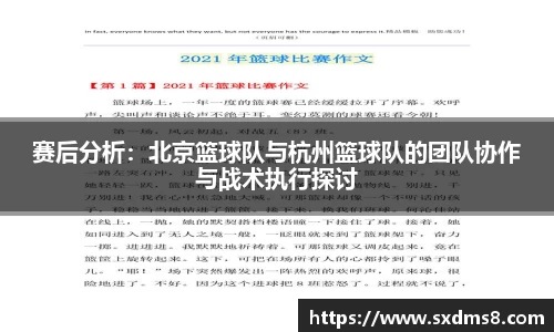 赛后分析：北京篮球队与杭州篮球队的团队协作与战术执行探讨